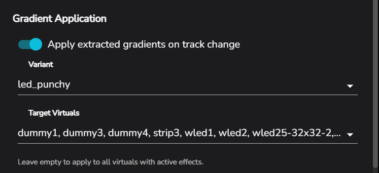 Gradient section
