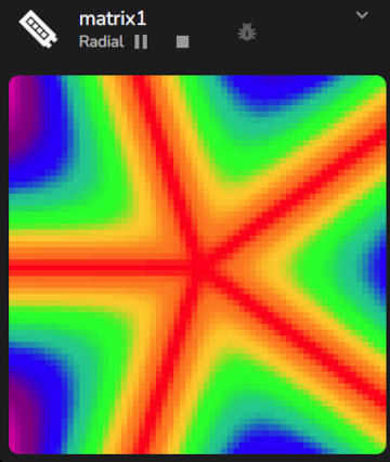 Radial Inverted Pentagon