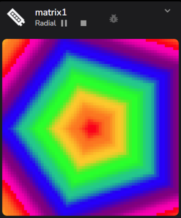 Radial Pentagon