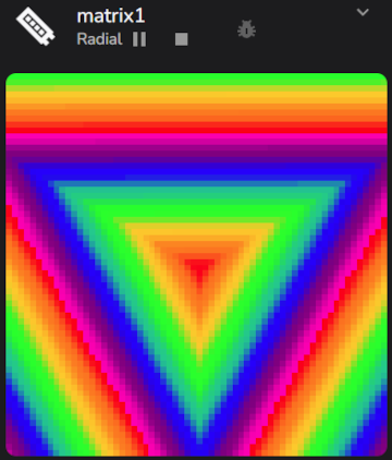 Radial Triangle Down