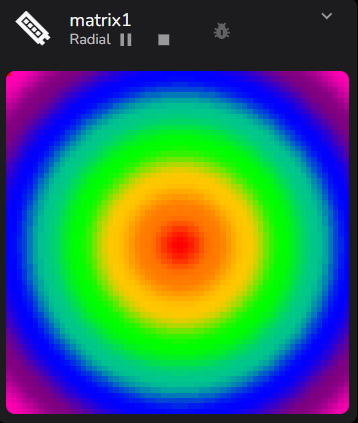 Radial circle