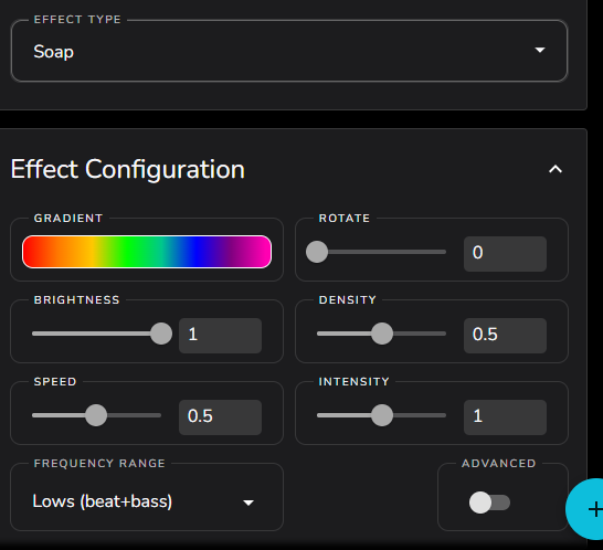 Soap settings