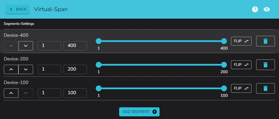 Span Segments Config