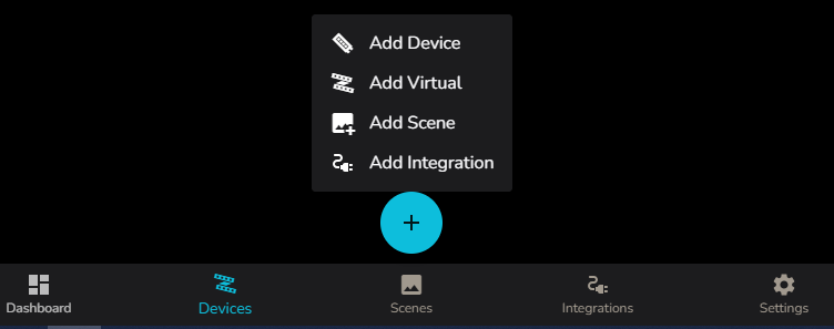 press the + icon