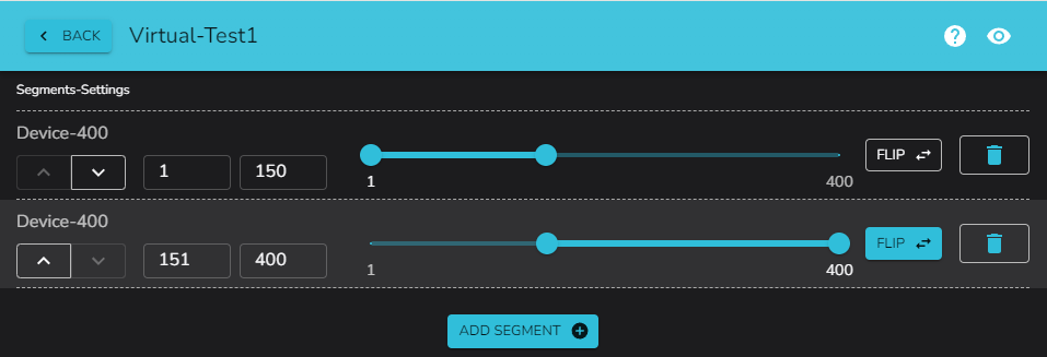 Flipping a segment