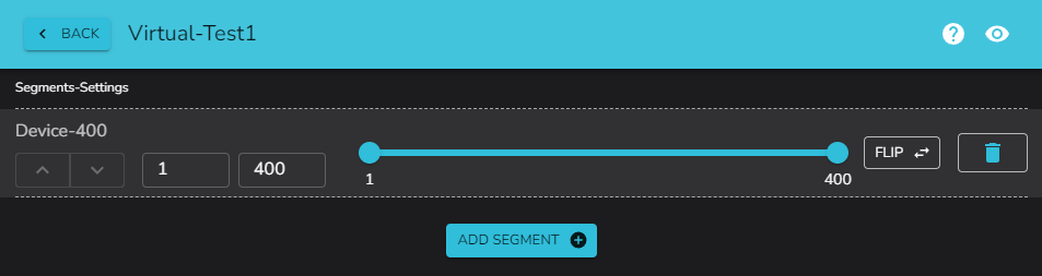 Our first segment setup