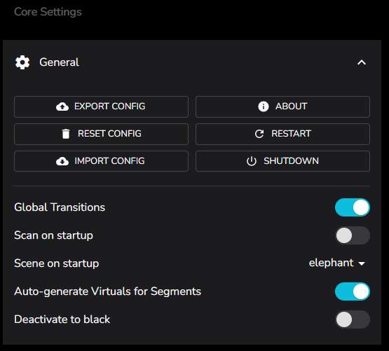 General Settings